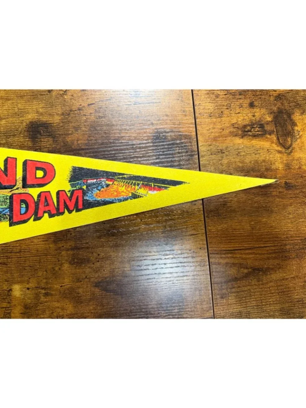 Vintage Grand Coulee Dam, Washington pennant